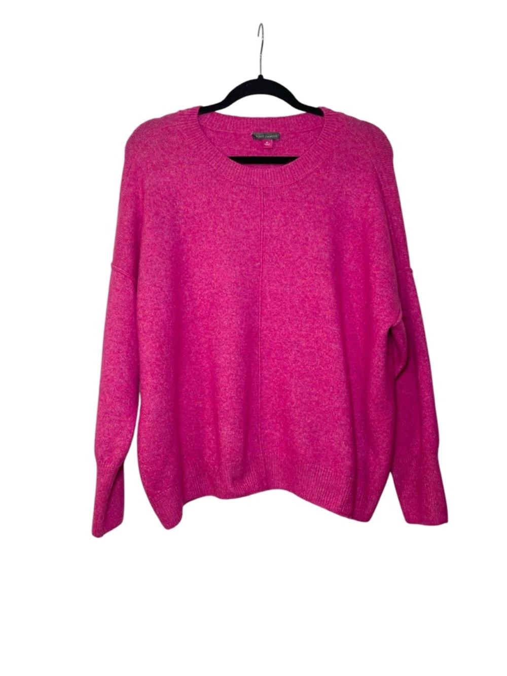 Vince Camuto Women's Soft Knit Long Sleeve Fuchsia Crewneck Sweater Size XL - Picture 3 of 14
